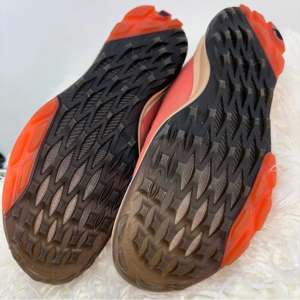 ECCO Biom Hybrid 3 Women 9 Gortex Golf Shoes‎ Yak Leather Soft Cleats Coral